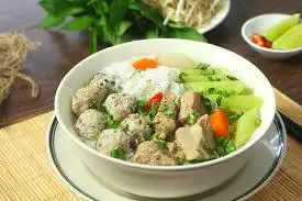 Hình ảnh Bún Mọc Thịt dọc mùng