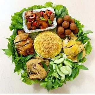 Hình ảnh Mẹt gà 7 món (5 người lớn)