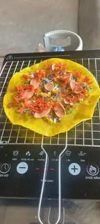 Hình ảnh bánh tráng nướng xúc xích + khô bò