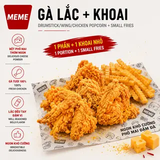 Hình ảnh Gà phủ phô mai + khoai tây