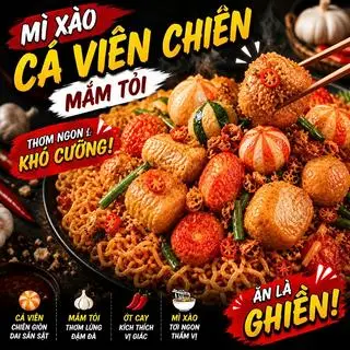 Hình ảnh Mì trộn size lớn ( 3-4 người ăn ) 