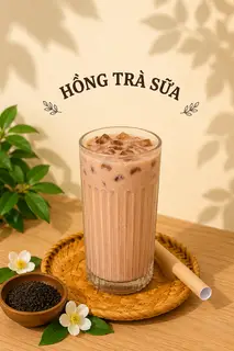 Hình ảnh Hồng trà sữa
