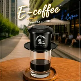 Hình ảnh Cà Phê Phin E-Coffee Đen Đá