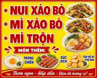 Hình ảnh Combo mì trộn - trà tắc