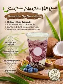 Hình ảnh Sữa chua trân châu việt quất - 500ml
