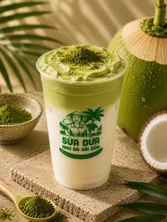 Hình ảnh Sữa Dừa Kem Matcha 