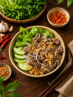 Hình ảnh Bún bò Nam Bộ - trà quất