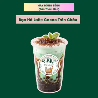Hình ảnh Bạc hà latte cacao trân châu - M