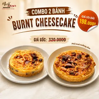Hình ảnh Combo 198K - 2 Bánh Phô Mai Nướng Xém