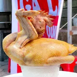 Hình ảnh gà lễ luộc chín 