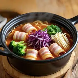 Hình ảnh Mì Cay Ba Chỉ Bò Mỹ