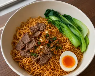 Hình ảnh Mì trộn bò xào