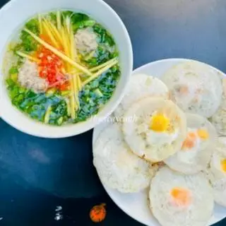 Hình ảnh Bánh căn trứng cút