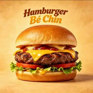 Hình ảnh Hamburger Bò Phô Mai