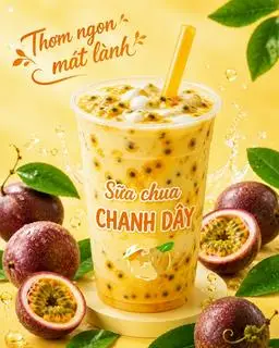 Hình ảnh Sữa chua Chanh Dây