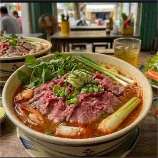Hình ảnh 1 Bún thái bò tái +  1 coca/7up