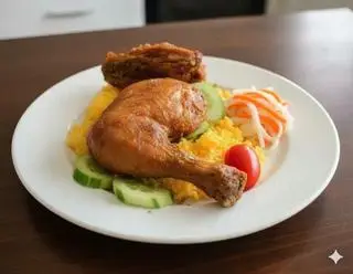 Hình ảnh Cơm đùi góc tư xối mỡ