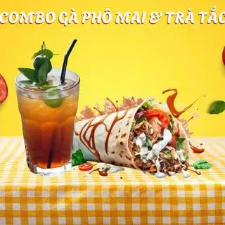 Hình ảnh Combo Gà Phô Mai & Trà Tắc
