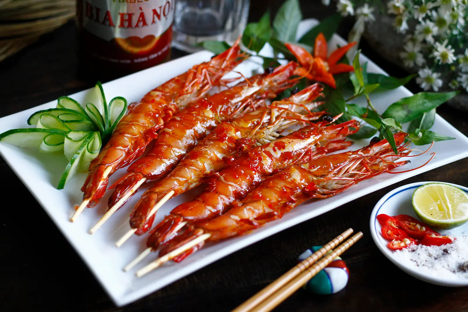 Hình ảnh tôm nướng muối ớt best seller 
