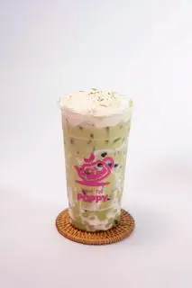 Hình ảnh Trà sữa Thái xanh kem sữa