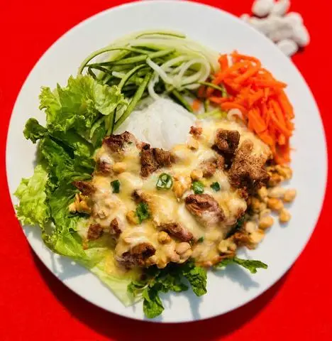 Hình ảnh Bún thịt nướng phủ phô mai X10