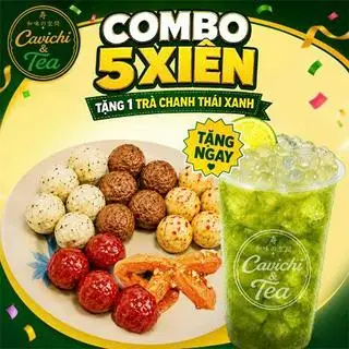 Hình ảnh Mua 1 combo 5 xiên Tặng 1 trà thái xanh
