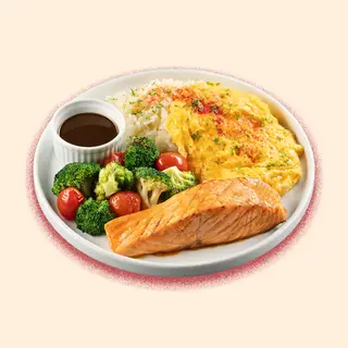Hình ảnh Steak Cá hồi & Cơm bơ