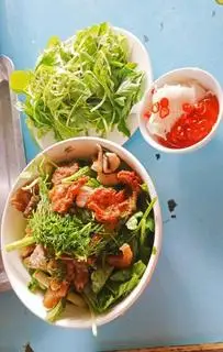 Hình ảnh bánh đa cá rô đồng chiên giòn+ chả cá chiên 