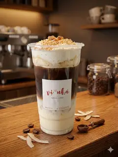 Hình ảnh cà phê sữa dừa