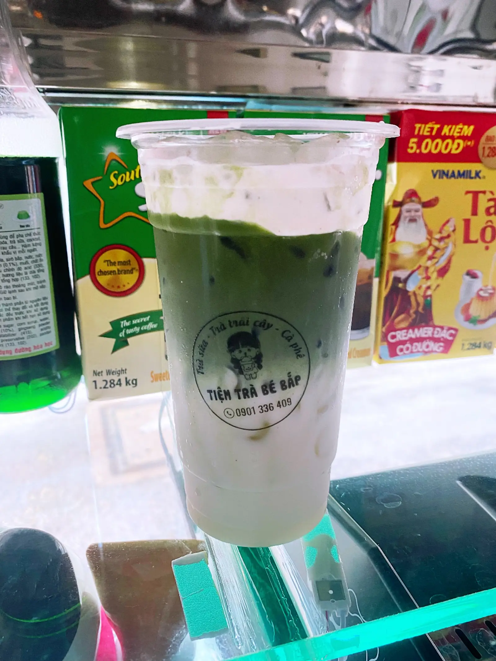 Hình ảnh Matcha Latte Kem Muối - 700ml 