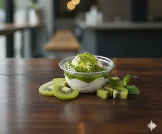 Hình ảnh Sữa chua Hy Lạp mứt kiwi