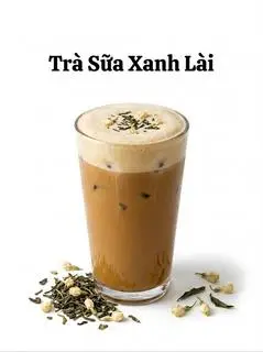 Hình ảnh Trà sữa xanh lài