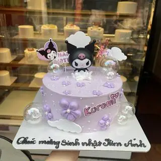 Hình ảnh bánh 16cm trang trí kuromi (6-7 người ăn)