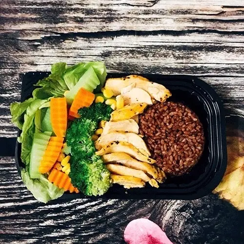 Hình ảnh Cơm lứt heo xá xíu