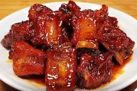 Hình ảnh Cơm sườn xào chua ngọt