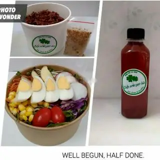 Hình ảnh Combo Salad Trứng - Cơm Lứt Muối Vừng- Trà Gạo Lứt