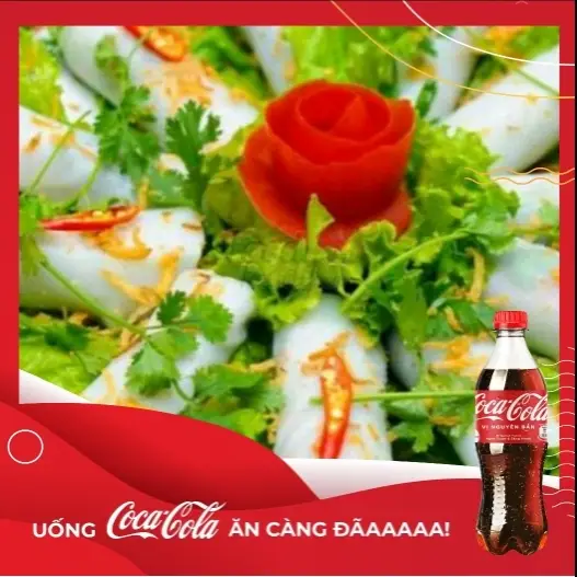 Hình ảnh 5 phở cuốn bò + Coca