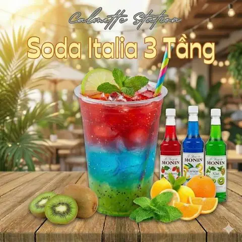 Hình ảnh Soda Italia 3 tầng - Size L 700ml