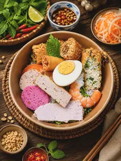 Hình ảnh Bún full topping đặc biệt