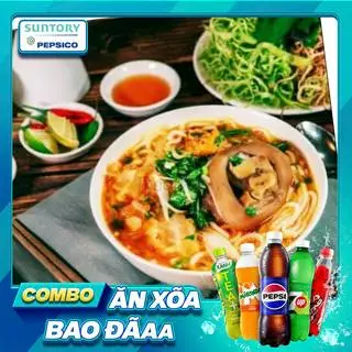 Hình ảnh Bún Bò Tái Giò + Pepsi 