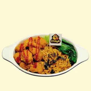 Hình ảnh Mì trộn gà viên (gà popcorn)