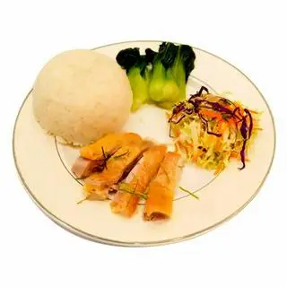Hình ảnh Cơm tám đùi gà chặt