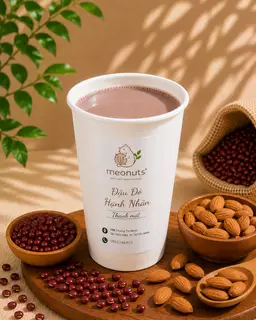 Hình ảnh Sữa Đậu Đỏ Hạnh Nhân
