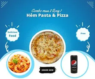 Hình ảnh Combo 1: Pizza - Mì Ý Hải Sản Sốt Cà Chua