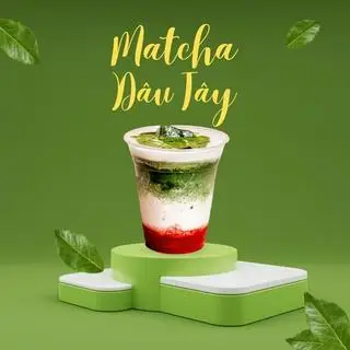 Hình ảnh Matcha Sốt Dâu Tây
