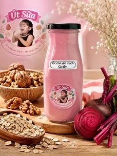 Hình ảnh Sữa hạt Óc chó đỏ - Yến mạch - Củ dền