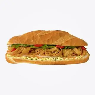 Hình ảnh Bánh mì sườn chiên chay