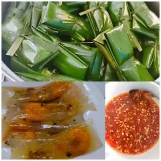 Hình ảnh 20 bánh lọc lá hấp nóng- còn lá
