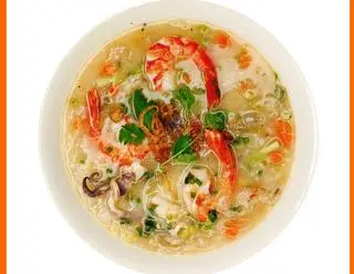 Hình ảnh Cháo hải sản tươi ngon đầy đủ 