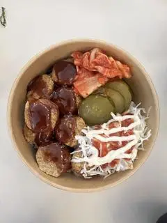 Hình ảnh cơm thịt heo chiên xù mini